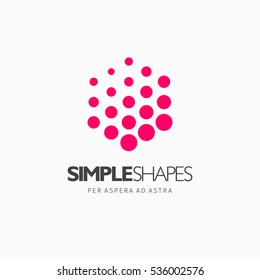 Diseño de elementos o logotipo vectorial abstracto moderno y colorido. Mejor para identidades y lotipos. Forma simple.