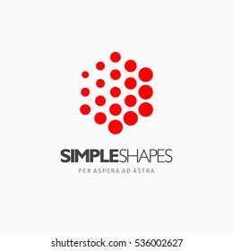 Modern colorful abstract vector logo or element design. Best for identity and logotypes. Simple shape.
