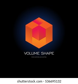 Modern colorful abstract vector logo or element design. Best for identity and logotypes. Simple shape.
