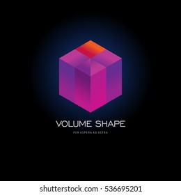 Modern colorful abstract vector logo or element design. Best for identity and logotypes. Simple shape.
