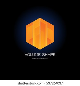 Modern colorful abstract vector logo or element design. Best for identity and logotypes. Simple shape.