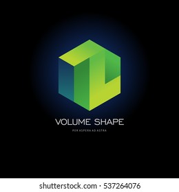 Modern colorful abstract vector logo or element design. Best for identity and logotypes. Simple shape.