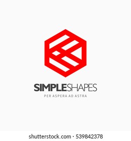 Modern colorful abstract vector logo or element design. Best for identity and logotypes. Simple shape.
