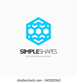 Modern colorful abstract vector logo or element design. Best for identity and logotypes. Simple shape.
