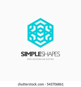 Modern colorful abstract vector logo or element design. Best for identity and logotypes. Simple shape.
