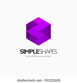 Modern colorful abstract vector logo or element design. Best for identity and logotypes. Simple shape.

