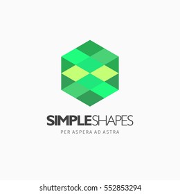 Modern colorful abstract vector logo or element design. Best for identity and logotypes. Simple shape.
