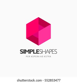 Modern colorful abstract vector logo or element design. Best for identity and logotypes. Simple shape.
