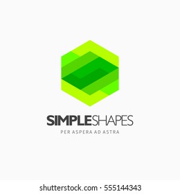 Modern colorful abstract vector logo or element design. Best for identity and logotypes. Simple shape.
