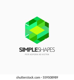 Modern colorful abstract vector logo or element design. Best for identity and logotypes. Simple shape.
