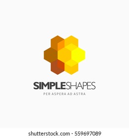 Modern colorful abstract vector logo or element design. Best for identity and logotypes. Simple shape.
