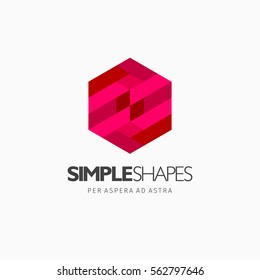 Modern colorful abstract vector logo or element design. Best for identity and logotypes. Simple shape.