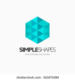 Modern colorful abstract vector logo or element design. Best for identity and logotypes. Simple shape.