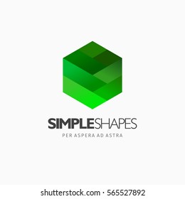 Modern colorful abstract vector logo or element design. Best for identity and logotypes. Simple shape.