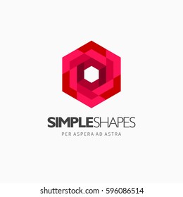 Modern colorful abstract vector logo or element design. Best for identity and logotypes. Simple shape.
