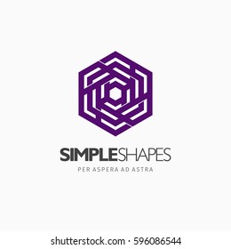 Modern colorful abstract vector logo or element design. Best for identity and logotypes. Simple shape.
