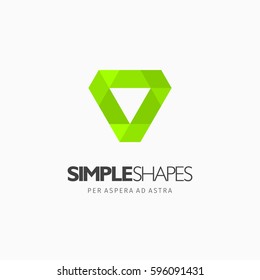 Modern colorful abstract vector logo or element design. Best for identity and logotypes. Simple shape.
