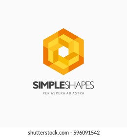 Modern colorful abstract vector logo or element design. Best for identity and logotypes. Simple shape.
