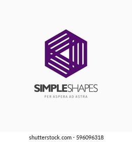 Modern colorful abstract vector logo or element design. Best for identity and logotypes. Simple shape.
