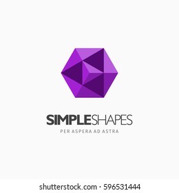Modern colorful abstract vector logo or element design. Best for identity and logotypes. Simple shape.
