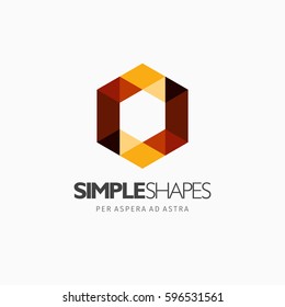Modern colorful abstract vector logo or element design. Best for identity and logotypes. Simple shape.
