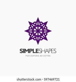 Modern colorful abstract vector logo or element design. Best for identity and logotypes. Simple shape.
