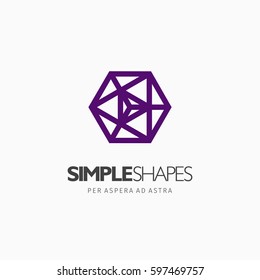 Modern colorful abstract vector logo or element design. Best for identity and logotypes. Simple shape.
