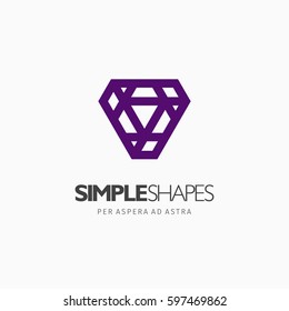 Modern colorful abstract vector logo or element design. Best for identity and logotypes. Simple shape.
