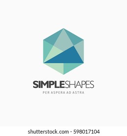 Modern colorful abstract vector logo or element design. Best for identity and logotypes. Simple shape.
