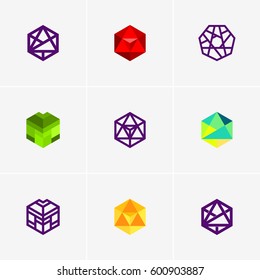 Modern colorful abstract vector logo or element design. Best for identity and logotypes. Simple shape.
