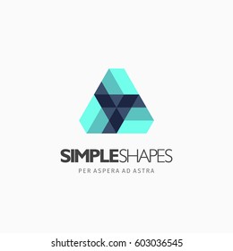 Modern colorful abstract vector logo or element design. Best for identity and logotypes. Simple shape.
