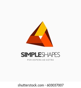 Modern colorful abstract vector logo or element design. Best for identity and logotypes. Simple shape.
