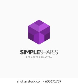 Modern colorful abstract vector logo or element design. Best for identity and logotypes. Simple shape.
