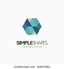 Diseño de elementos o logotipo vectorial abstracto moderno y colorido. Mejor para identidades y lotipos. Forma simple.
