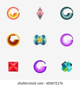 Modern colorful abstract vector logo or element design. Best for identity and logotypes. Simple shape.

