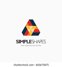 Modern colorful abstract vector logo or element design. Best for identity and logotypes. Simple shape.
