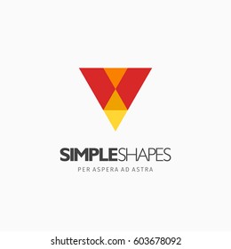 Modern colorful abstract vector logo or element design. Best for identity and logotypes. Simple shape.
