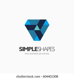 Modern colorful abstract vector logo or element design. Best for identity and logotypes. Simple shape.
