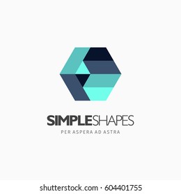 Modern colorful abstract vector logo or element design. Best for identity and logotypes. Simple shape.

