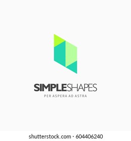 Modern colorful abstract vector logo or element design. Best for identity and logotypes. Simple shape.
