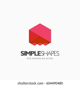 Modern colorful abstract vector logo or element design. Best for identity and logotypes. Simple shape.
