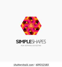 Modern colorful abstract vector logo or element design. Best for identity and logotypes. Simple shape.
