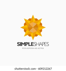 Modern colorful abstract vector logo or element design. Best for identity and logotypes. Simple shape.
