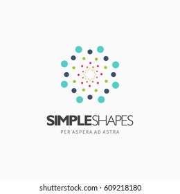 Modern colorful abstract vector logo or element design. Best for identity and logotypes. Simple shape.
