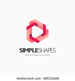 Modern colorful abstract vector logo or element design. Best for identity and logotypes. Simple shape.
