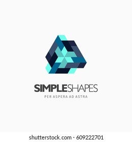 Modern colorful abstract vector logo or element design. Best for identity and logotypes. Simple shape.
