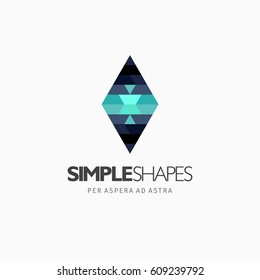 Modern colorful abstract vector logo or element design. Best for identity and logotypes. Simple shape.
