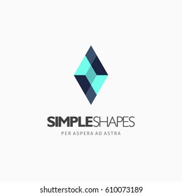 Modern colorful abstract vector logo or element design. Best for identity and logotypes. Simple shape.
