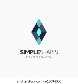 Modern colorful abstract vector logo or element design. Best for identity and logotypes. Simple shape.

