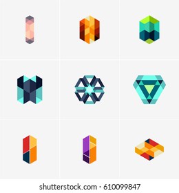Modern colorful abstract vector logo or element design. Best for identity and logotypes. Simple shape.
